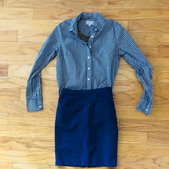 J.Crew long sleeve Gingham shirt - Picture 4 of 4